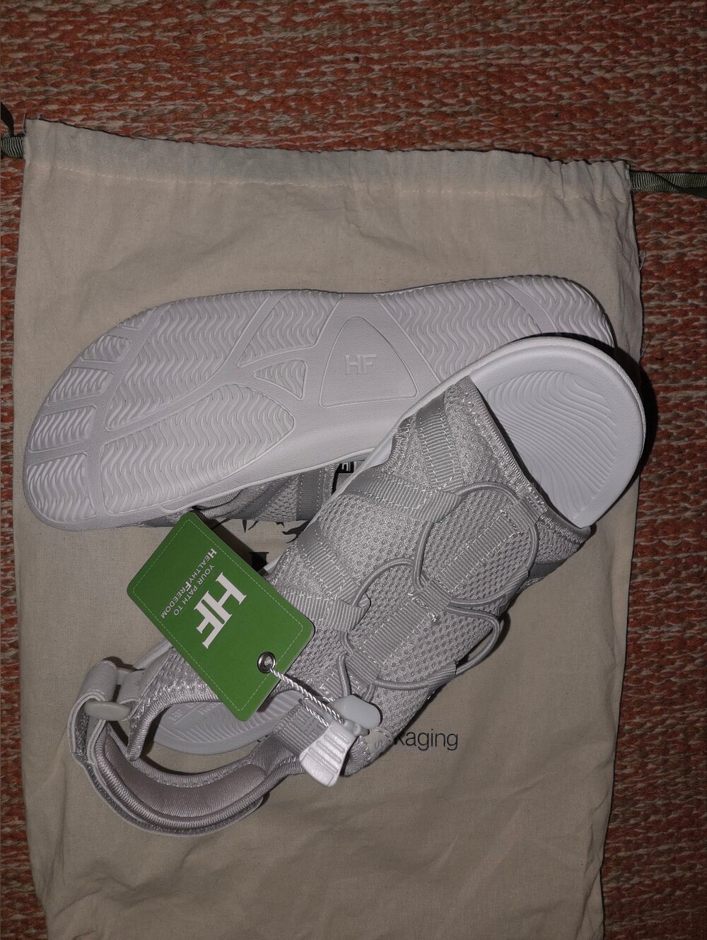 NEW-HF by Healthy FREEDOM Gray Slip-On Sport Sandals #SHW2 - Picture 4 of 10
